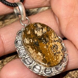 Picture Jasper Pendant 1 7/8”